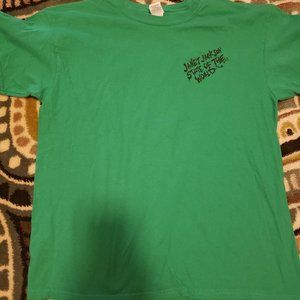 Green Janet Jackson State of the World Tour 2017 Local Crew T-Shirt